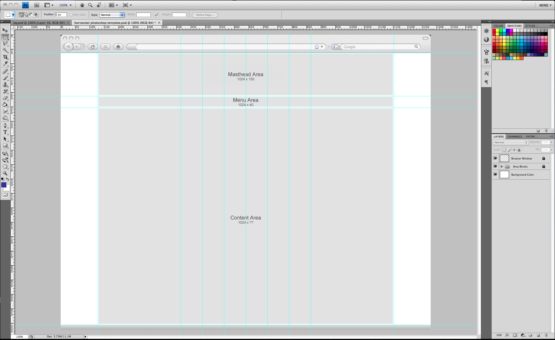 Photoshop Format Example Online Portfolio Tutorial